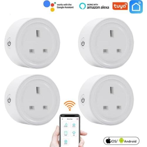 EWeLink Smart Socket Smart WiFi Plug Adaptor Remote Voice Control Socket Outlet Timing Function Work With Alexa Home Tuya