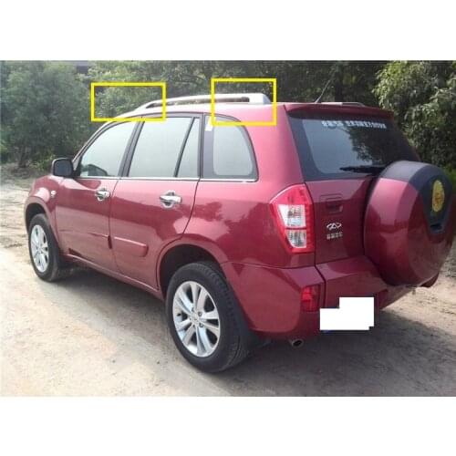 1pcs Roof Luggage rack guard black color plasitc cover for Chinese CHERY TIGGO 2005-2008 SUV Auto car motor parts