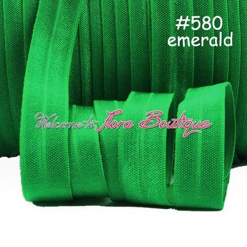 100 colors in stock!!! Fold over elastic in #580,free shipping solid fold over elastic hairband