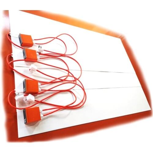 230V 1200W 500*1400*1.5mm White Silicone Heating Plate digital thermostat on wire 2000mm lead wire