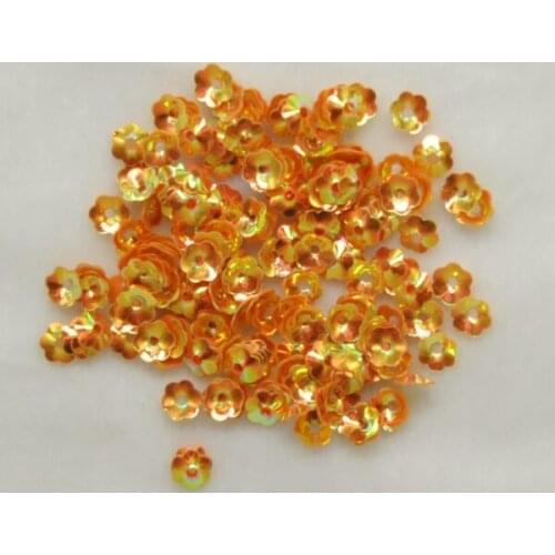 540pcs/Lot 10mm shine golden AB flower Sequin Sewing/Embellishment Finds DIY garment accessories