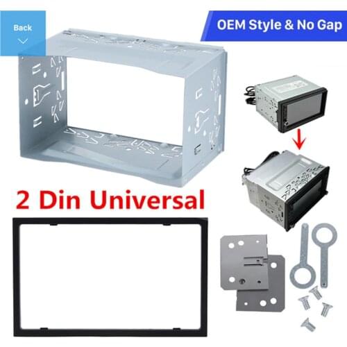 Car Dvd Stereo Fascia Double 2 Din Radio Panel Stereo Frame For vivienne westwood Series Jettas Chico Golf Bora/Polo/MK3/MK4#819