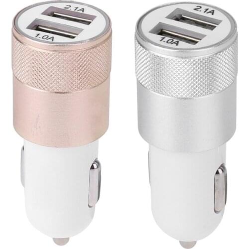 Car Charger 2.1A Dual USB Adaptive Fast Adapter Quick Charge Fast Charging Universal Dual USB Car-charger Adapter Power Outlet