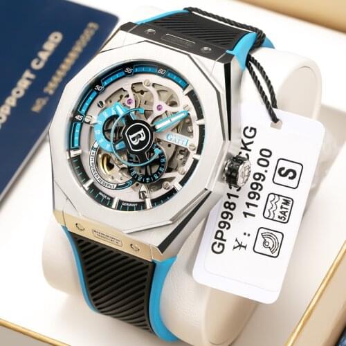 GATTI Mens Watches Top Brand Luxury Automatic Mechanical Watch For Men Waterproof Business Waterproof Wristwatches Montre Homme