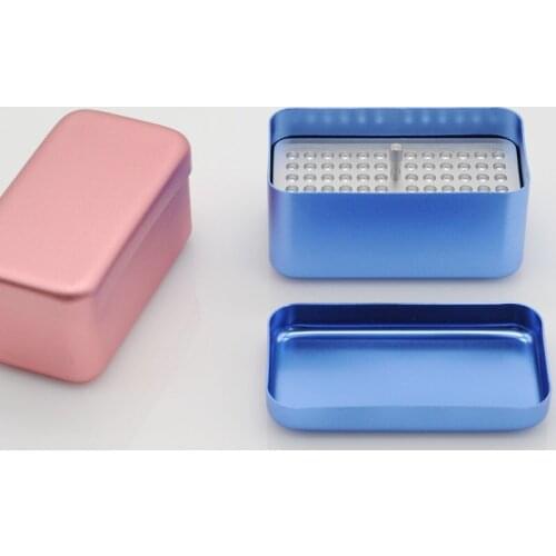 Dentist Lab 60-Holes Autoclave Disinfection Box Case Holder For Dental Endodontic Reamers