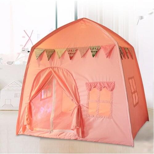 Childrens Tent Outdoor Indoor House Castle Tents Baby Princess Game House Toys For Girls Folding Tent Game House
