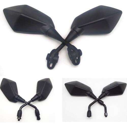 FOR Triumph Street Triple Speed Triple Tiger 800 Daytona Tiger Universal 10mm Motocycle Mirror Moto Rearview Side Mirror Black