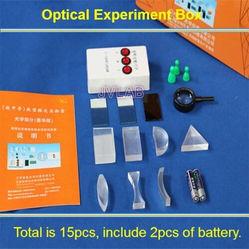 Physical Optics Experiments Triangular Prism Laser Lights Convex Concave Lens Set Child Gift Toy Science Equipment