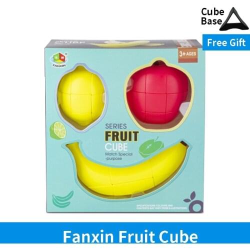 Fanxin Fruit Magic Cube Banana Apple Lemon 2x2x3 223 Unequal Special Cute Shape Cube Professional Educational Game Magico Cubo