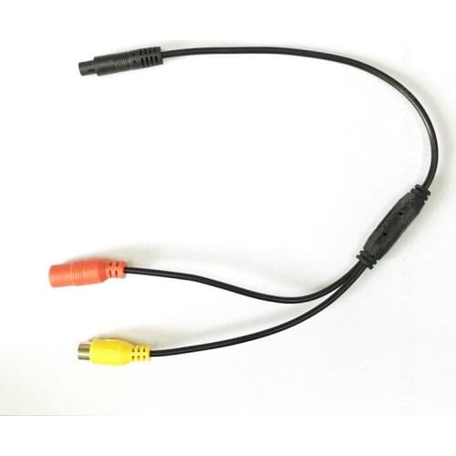 ANSHILONG Car Video DC Cable RCA-4PIN For Car Parking Rearview Rear View Camera Connect Car Monitor DVD Trigger Cable