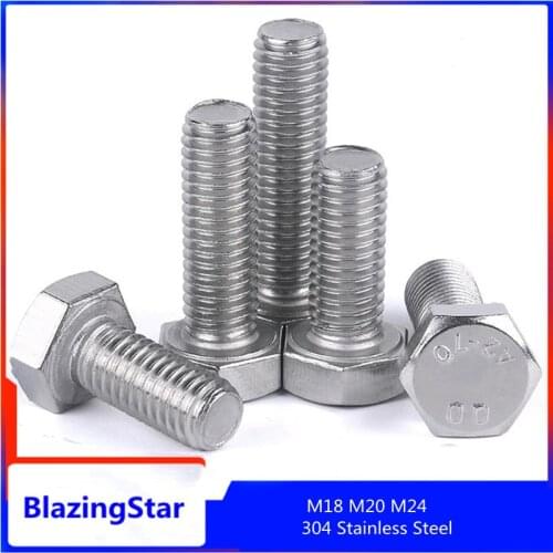 M18 M20 M24 304 Stainless Steel Metric Self Tapping Screw External Hexagon Head Screw Hexagon Head Bolt Outer Hexagon Bolt