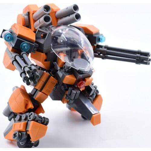Fashion 336Pcs+ Model Kits DIY STEM MOC Mecha Model Small Particle Building Blocks with High Degree of Reduction