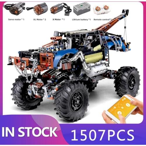 MOULD KING 18006 Car Model APP Motorized Rebel Tow Truck Technical Building Blocks Assembly Bricks Kids Toy Christmas Gifts