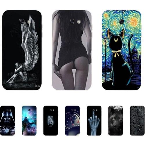 Soft Case For Silicone Back Cover For Cute Phone Cases Cover Bumper for Samsung Galaxy A7 A8 A9 2017 2018 A8 Plus 2018 A70 A80