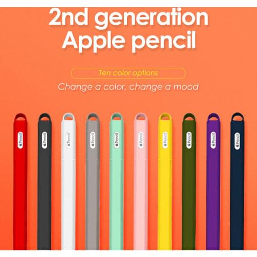 For Apple Pencil 2nd Generation Soft Silicone Holder Apple Pencil Case Pencil Skin iPad Touch Screen Pen Cover iPad Accessories