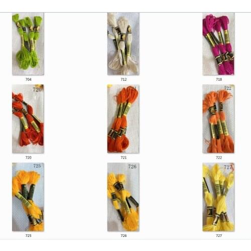 Oneroom 5 pieces cross stitch threads / cross stitch embroidery thread / Custom threads colors 05