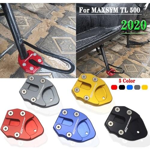 New For SYM MAXSYM TL 500 Maxsym TL500 2020 Motorcycle Accessorie CNC Kickstand Foot Side Stand Extension Pad Support Plate New
