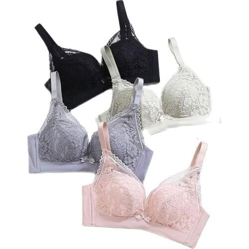 Sexy Lace Push Up Bras For Women Lingerie B Cup Seamless Brassiere Bralette Wireless Fashion Underwear Female Intimates