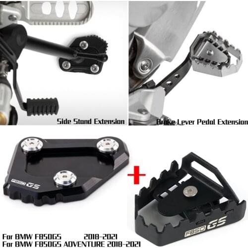 Brake Lever Pedal Enlarge Extension For BMW F 850 GS 850SG F850GS F850 GS Adventure 2018-2021 Kickstand Foot Side Stand Enlarge