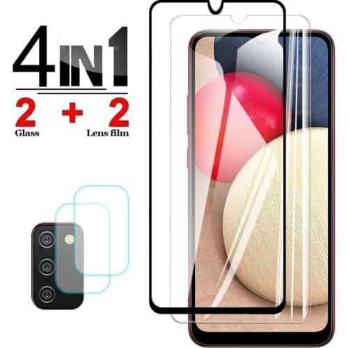 Protective Glass For Samsung A02s Glass Screen Protector Camera For Samsung Galaxy A02s A 02s 6.5" SM-A025F/DS A025F Cover Film