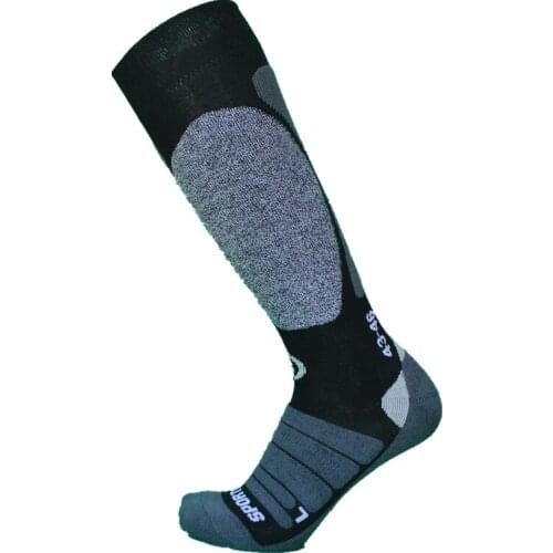 1 Pair Europe Style Coolmax Terry Thicker Long Socks Snowboard Socks Mens Socks Womens Socks Gray Color