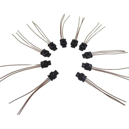 10Pcs 3C0973203 Connection Adapter Plug Cable Harness For VW Golf Tiguan Eos Audi A3 A4 R8 Q7 TT Skoda Seat 4F0 973 703