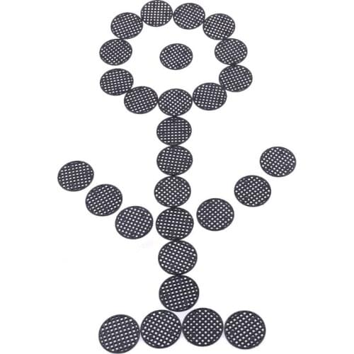 YYSD 100Pcs Flower Pot Hole Mesh Pad, 4.5cm Diameter Round Bonsai Pot Bottom Grid Mat Mesh Drainage Netting Hole Screen