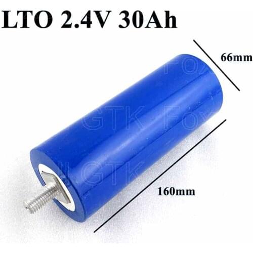 15pcs GTK 2.3V 30Ah LTO battery 66160 Litio 2.4v lithium titanate fast charge for diy pack 36v power storage deep cycle lifepo4