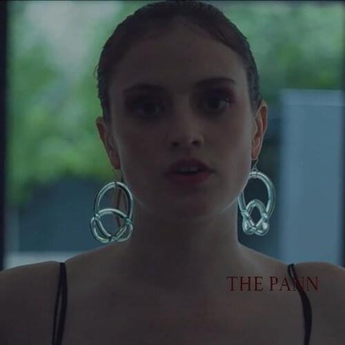 2021 Colorful Clear Resin Acrylic Drop Earrings For Women Geometric Hollow Statement Drop Earrings Girls Fashion Jewelry Gift