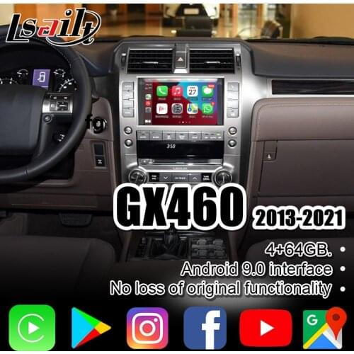 4+64GB Lsailt Android 9.0 Video Interface for GX460 2014-20GPS Navigation Box Support Carplay&Android Auto Netflix