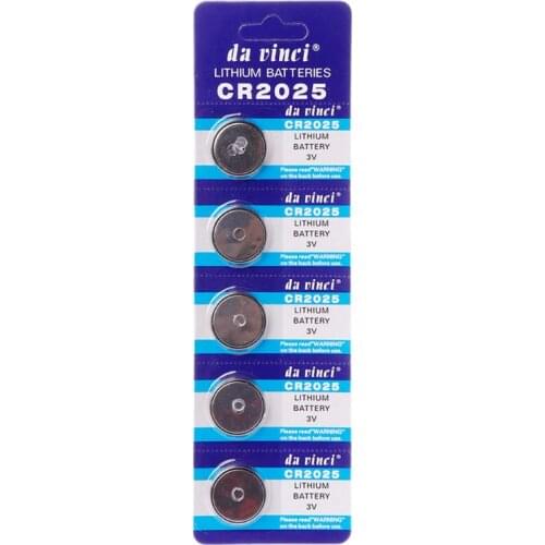 5PCS Button Battery 3V CR2032 BR2032 DL2032 ECR2032 Cell Coin Lithium Li-ion Batteries Promotion Watch Computer LED Light Electr