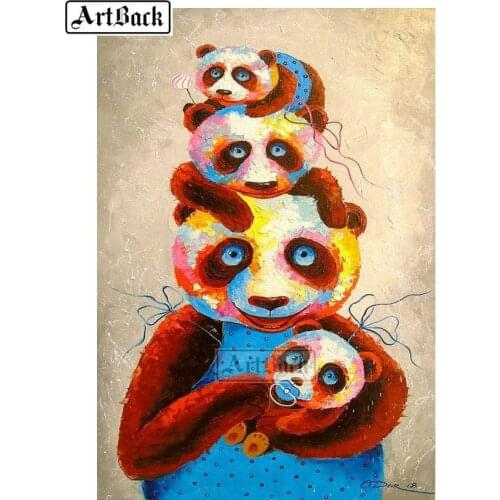 New 5d diy diamond painting panda kit full square drill diamond embroidery 3d crystal mosaic decorative artwork ARD184