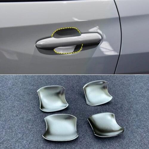 Fit for Toyota RAV4 XA50 2019 2020 2021 Car Accessories ABS Matte Silver Car Door Handle Bowl Cover Trim 4pcs