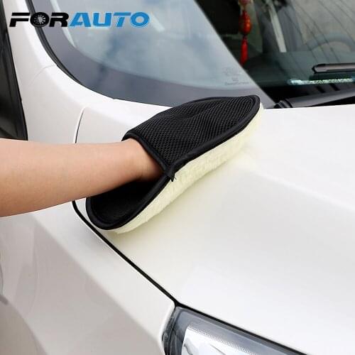FORAUTO Car Wash Car Cleaning Wool Automobiles Washing Gloves Car-styling Auto Care Detailing Microfiber