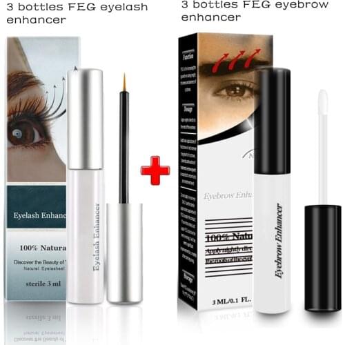 FEG eyelash enhancer / FEG eyebrow enhancer / 2 boxes in a pack / Help eyelash growing, eyebrow growth liquid