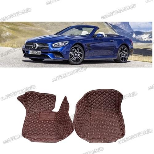 Lsrtw2017 leather car floor mats for mercedes benz gle 2019 2020 400 300 500 550m class w166 carpets