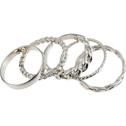 Fashion Rings Set For Women 2018 Jewelry Korean Boys Punk Tae Hyung Ring Set Bague Homme Anillos Biker Love Ring