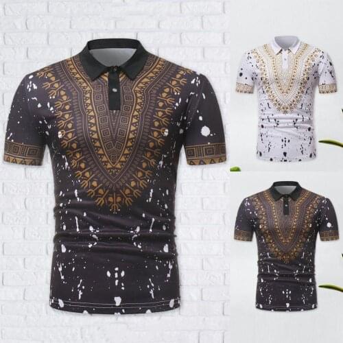 Men T-shirt African Turk Printed Breathable Short Sleeve Shirts for Travel 2021 Fashion Shirt Streetwear Male Tops Tees Chemise