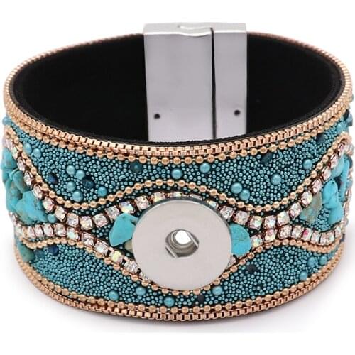 New Fashion 20mm 18mm Snap Button Bracelet DIY Jewelry ND328