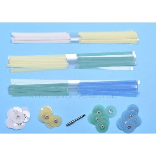 Dental Finishing and Polishing Discs Polishing Strips Mandrel Set Dental Supplies Resin Filling Material 1SET