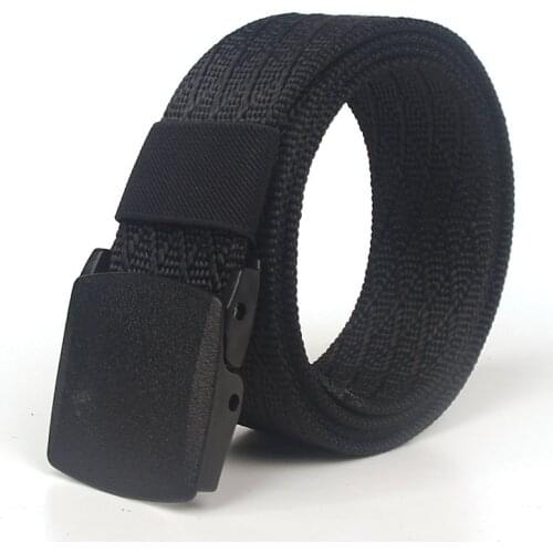 Nylon Belt Casual Pom Buckle Tactical Belts Military Waistband Canvas Belts Quick Dry Security Check 120 CM