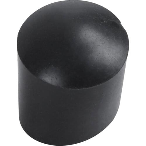Rubber caps 40-piece black rubber tube ends 10mm round