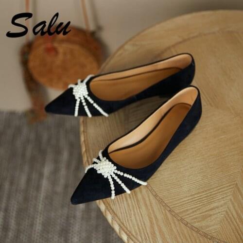 Замшевые туфли-лодочки Salu China At AliExpress