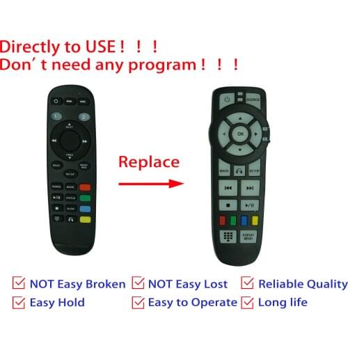 Replaced Remote Control For JEEP Compass Grand Cherokee Liberty Patriot Headphones U-Connect UConnect Wireless Audio System