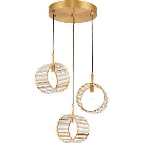 Modern Luxury Gold Small Round Design Crystal Chandelier Lighting For Dining Room Chandeliers Living Room Indoor light Fixtues