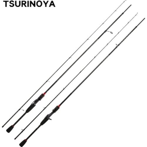 TSURINOYA HACKER 2.04m 2.2m 2.28m Casting Spinning Fishing Rod MF Action Fishing Lure Rod UL L ML M MH Power Carbon Fishing Pole