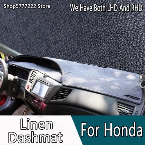 Car styling Linen noslip dashmat dashboard cover for honda accord freed City Grace civic CRV H-RV vezel JADE Elysion Odyssey
