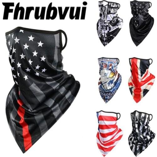 Ice Silk Magic Headscarf Outdoor Cycling Fishing Climbing Turban Hanging Ear Cold Feeling Breathable DryTriangular Towel Bandana