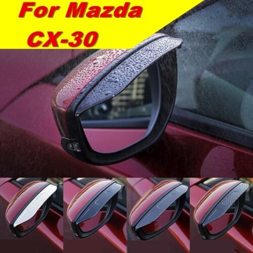 Rearview mirror rain eyebrow mirror rain shield Car Styling Accessories For Mazda CX30 CX 30 CX-30