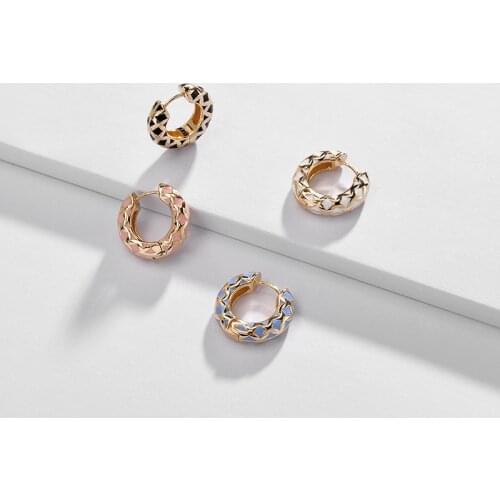 New Fashion Multicolor Copper Hoop Earrings for Women Trendy Elegant Round Gold Earring Boho Party 2020 Jewelry Accessories